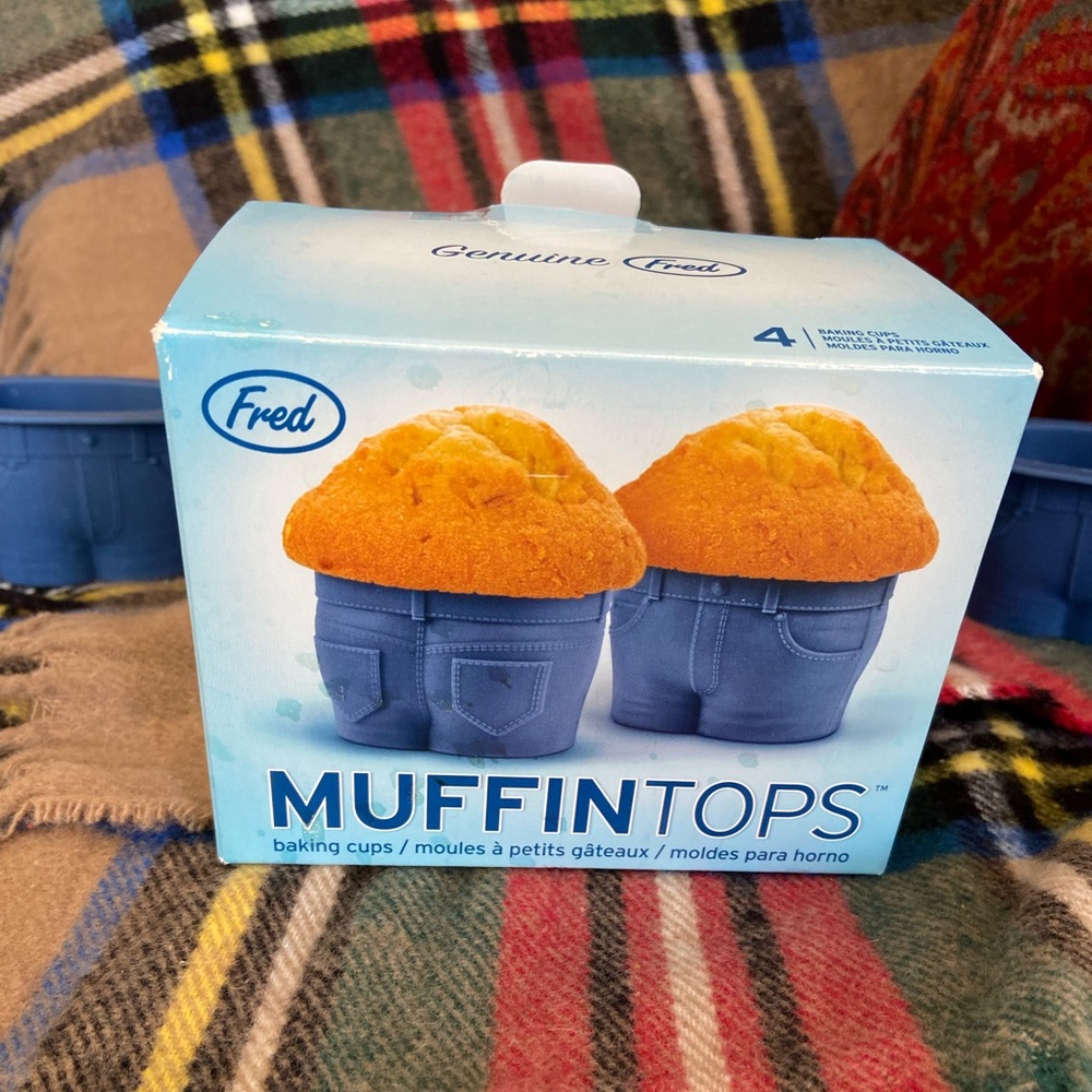 Fred Silicone Muffin Tops baking cups ( Denim style)